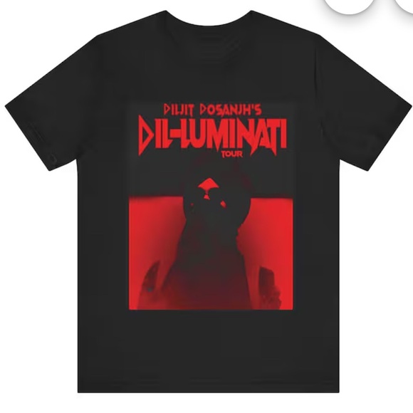 Bella Canvas Other - DILJIT DOSANJH  Punjabi Singer Apparel T-Shirt black concert Dil-Luminati tour L